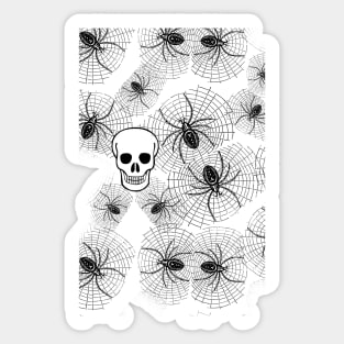 Spiders and Skulls Sticker